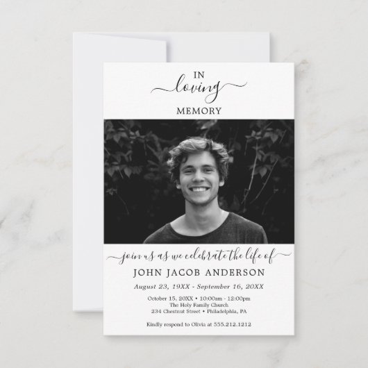 Elegant viering van het levensonderhoud met foto's kaart (Voorkant)