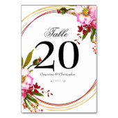 Elegant vierkantBoho Blush roze bloem goud bruilof Kaart (Achterkant)