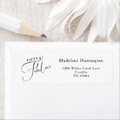 Elegant Vijftig & Prachtig Fun Script 50ste verjaa Etiket (Insitu)