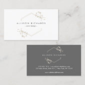  Elegant Vine en Leaf Embleem Visitekaartje (Voorkant / Achterkant)