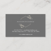  Elegant Vine en Leaf Embleem Visitekaartje (Achterkant)