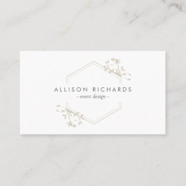  Elegant Vine en Leaf Embleem Visitekaartje