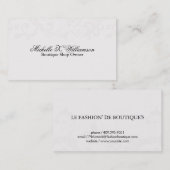 Elegant Vines Visitekaartje (Voorkant / Achterkant)