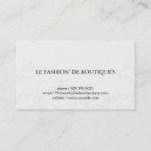 Elegant Vines Visitekaartje (Achterkant)