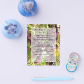 Elegant Vineyard Paars/Green Grapes Wedding Flyer (Enkel)