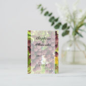 Elegant Vineyard Paars/Green Grapes Wedding Plaatskaartje (Staand voorkant)