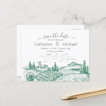 Elegant Vineyard Wedding Save the Date