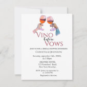 Elegant Vino voor de bruidsdagroep Kaart (Voorkant)