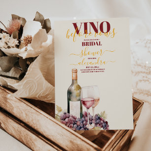 Elegant Vino voor geloften vrijgezellenfeest Kaart