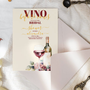 Elegant Vino voor geloften vrijgezellenfeest Kaart