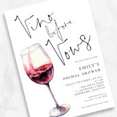 Elegant Vino voor geloften Vrijgezellenfeest Kaart