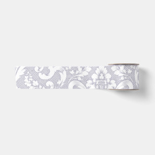 Elegant Vintage Barok Bloemendamasklint Satijnen Lint