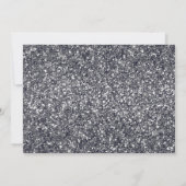 Elegant Vintage Black Glitter Gown Quinceanera Kaart (Achterkant)