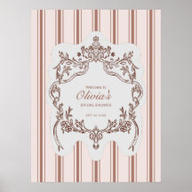 Elegant Vintage Bloem Bruidsfeest Welkomstbord