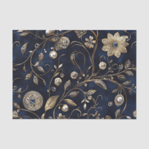 Elegant Vintage Bloemmotief Tissuepapier