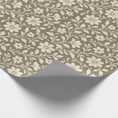 Elegant Vintage Bloemverpakkings Papier (Hoek)