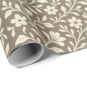 Elegant Vintage Bloemverpakkings Papier (Rol Hoek)
