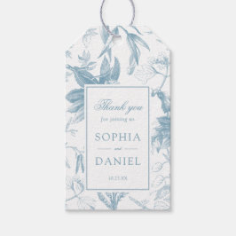 Elegant Vintage Botanical Wedding Favor Gift Label Cadeaulabel