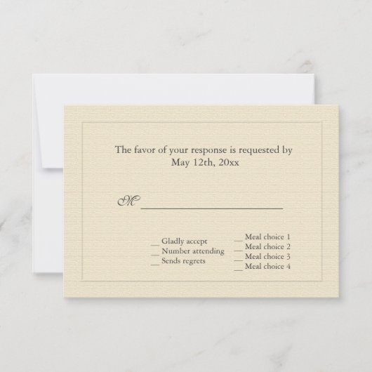 Elegant vintage botanische witte likeur RSVP bruil (Voorkant)