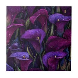 Elegant Vintage Calle Lilies  Tiles  Tegeltje