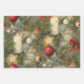 Elegant Vintage Christmas Wrapping Sheets Inpakpapier Vel (Voorkant 3)
