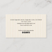 Elegant Vintage Cooking Utensils Visitekaartje (Achterkant)