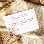 Elegant Vintage Cradle Diaper Raffle Card Informatiekaartje