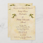 Elegant Vintage Cupids & Cherubs Wedding Kaart (Voorkant / Achterkant)