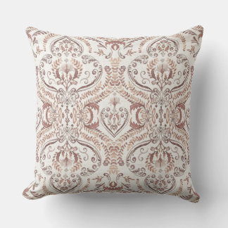 Elegant Vintage Damast Bloemmotief Naadloos Patroo Kussen