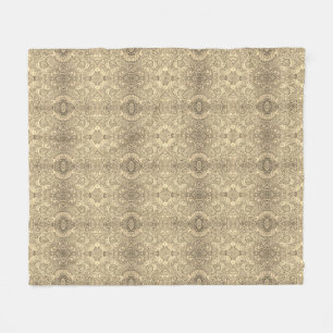 Elegant vintage damast patroon fleece deken