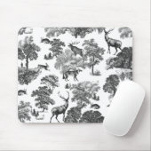 Elegant Vintage Deer Fox Hare Country Toile Muismat (Met muis)