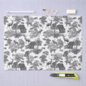 Elegant Vintage Deer Fox Hare Country Toile Tissuepapier (Craft)