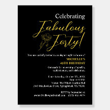 Elegant Vintage Fabulous Forty Verjaardagsfeest