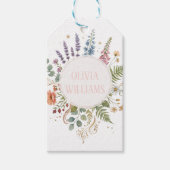 Elegant Vintage Floral Botanical Design Cadeaulabel (Voorkant)