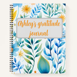 Elegant vintage floral notebook notitieboek