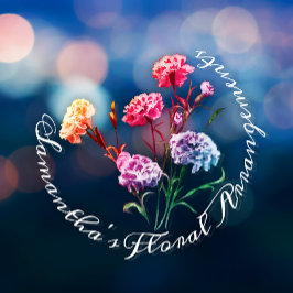 Elegant Vintage Floral Pastel Raamsticker