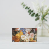 Elegant Vintage Floral Roos Pattern Sjabloon Visitekaartje (Staand voorkant)