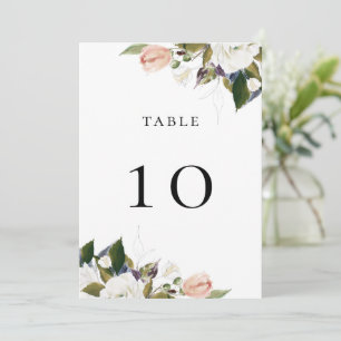 Elegant Vintage Floral Table Kaart