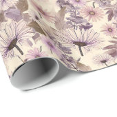 Elegant Vintage Flowers Cadeaupapier (Rol Hoek)