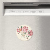 Elegant Vintage Flowers Magneet (Insitu (Vaatwasser))