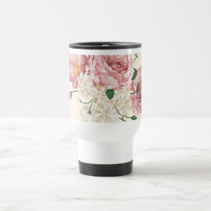 Elegant Vintage Flowers Reisbeker