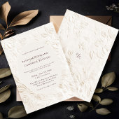 Elegant Vintage Frans Victoriaans Ivoor Bloemmotie Kaart