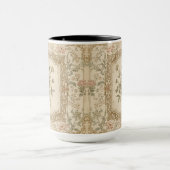 Elegant Vintage French Engraved Floral  Pattern Mok (Midden)