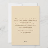 Elegant Vintage Gold Mosque Eid Mubarak Card Feestdagenkaart (Achterkant)