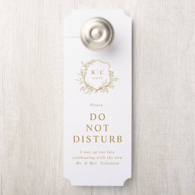 Elegant Vintage Gold Wedding Guest Hotel Bags Deurhanger (Op knop)
