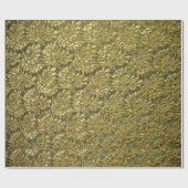 Elegant Vintage Gouden Kant Cadeaupapier (Vlak)