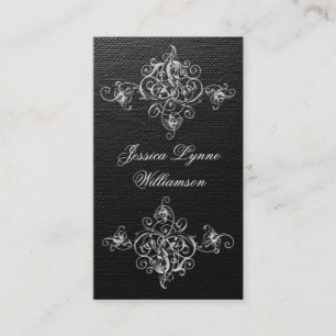 Elegant Vintage Gray Professional Visitekaartjes