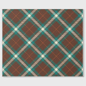 Elegant Vintage Green Brown Pset Tissue Paper Cadeaupapier (Vlak)