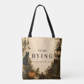 Elegant Vintage Halloween-feest Tote Bag (Achterkant)
