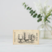 Elegant Vintage Honey Bee Hives Visitekaartje (Staand voorkant)